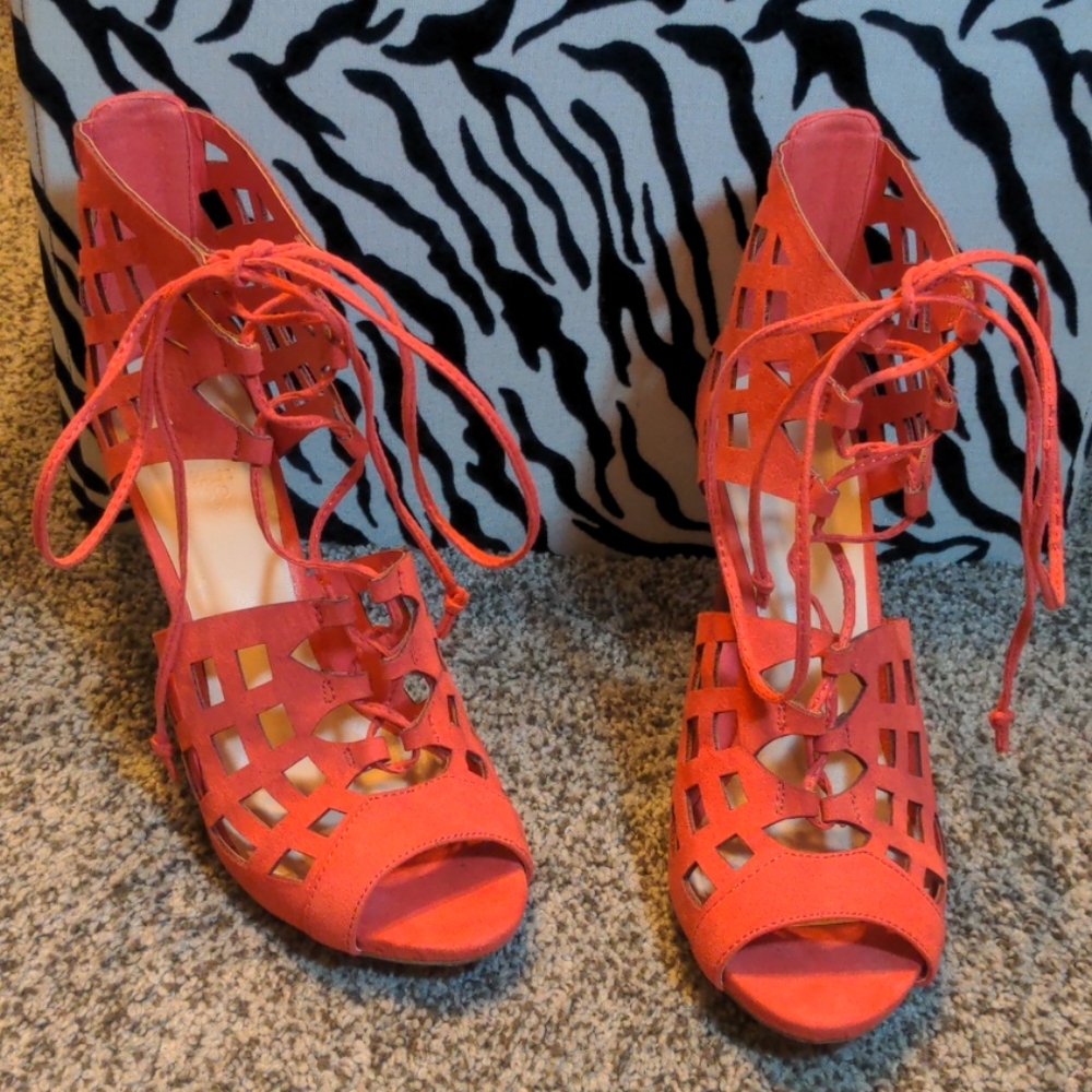 Coral Pink Heels